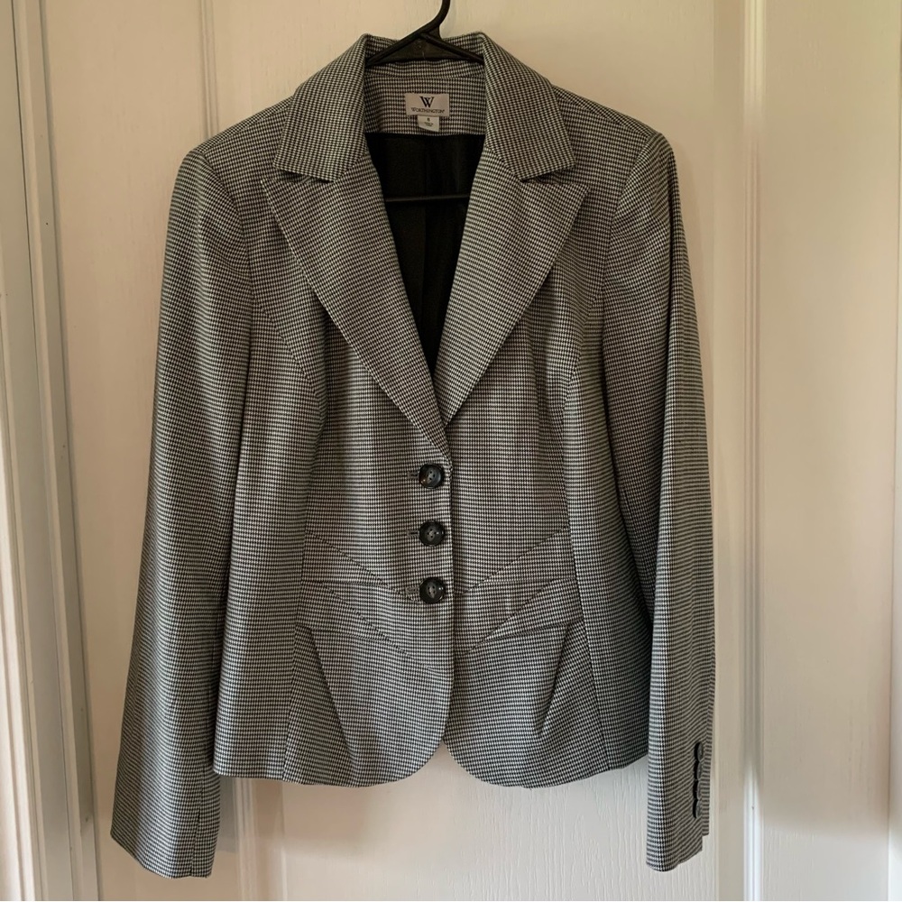 Worthington houndstooth suit jacket